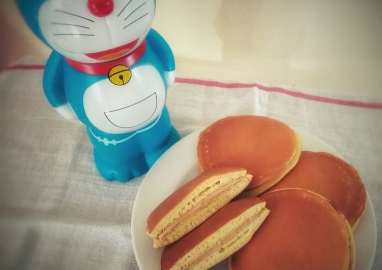 Bagaimana Menyiapkan Dorayaki Doraemon #So Easy No Mixer No Oven, Enak Banget