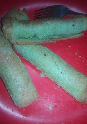 Foto resep Bagelen roti pandan isi pisang