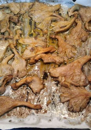 A picture of Manitaria Pleurotous sto fourno.