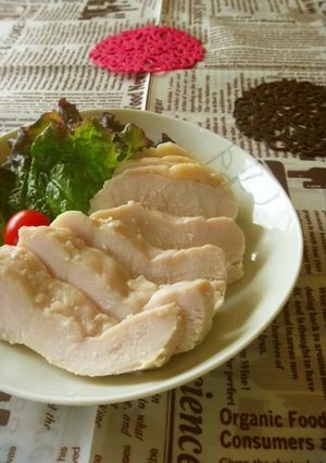 A picture of Moist Chicken Ham with Shio-Koji!.