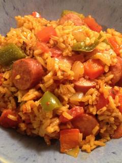 A picture of Sausage & Peppers Rice One Pot Meal.
