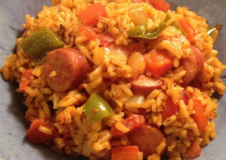 How to Make Quick Sausage &amp; Peppers Rice One Pot Meal