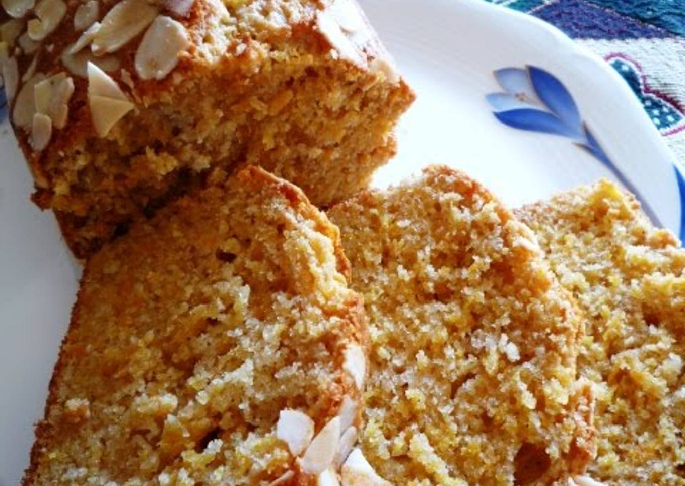 Sweet and moist carrot cake