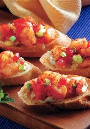A picture of Patty's Awsome Shrimp Brushetta.
