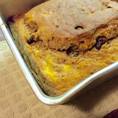 A picture of Vegan Banana Bread With Chocolate Chips.