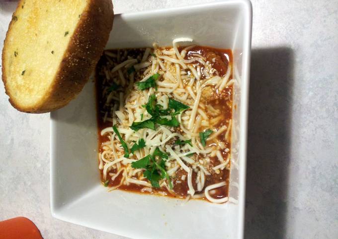 Simple Way to Prepare Award-winning Italian Meatball Soup
