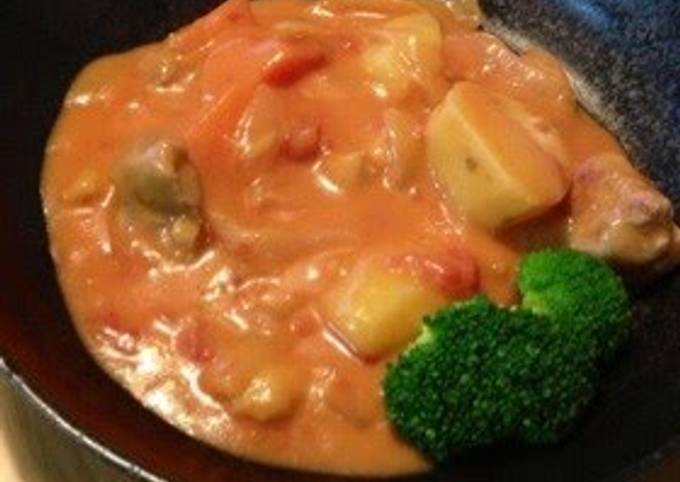 Step-by-Step Guide to Prepare Any-night-of-the-week Super Easy! Rich Tomato Cream Stew