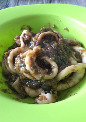 Foto resep Cumi cabe hijau