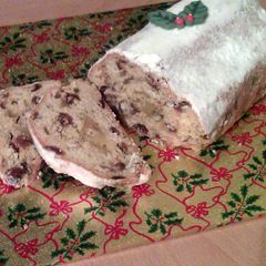 A picture of Vickys Christmas Stollen Bread, GF DF EF SF.