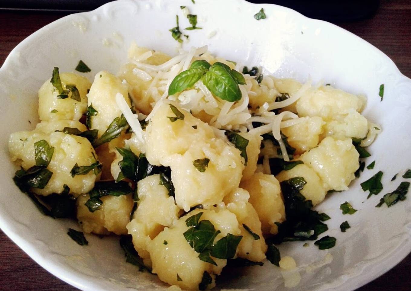 Gnocchi with Homemade Basil Pesto