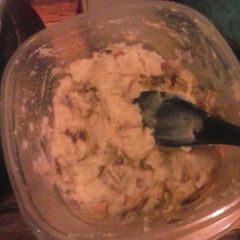 Easy smashed potatoes A picture of Easy smashed potatoes.
