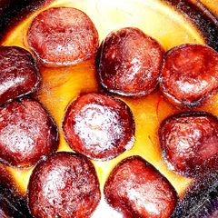 A picture of Coffee flavored Gulab Jamun.