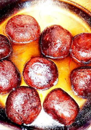 A picture of Coffee flavored Gulab Jamun.