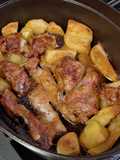 Entrecosto no forno com Batatas