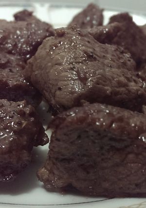 A picture of Fried beef.