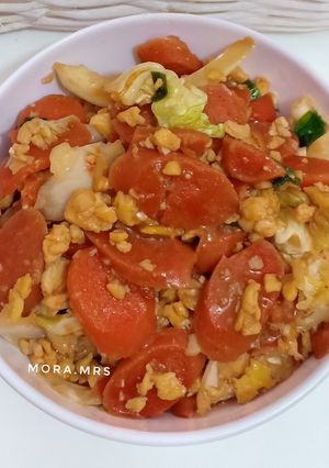 Foto resep Orak Arik Telur Sosis