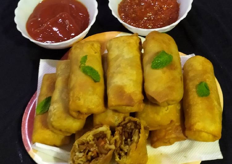 Steps to Prepare Speedy Chinese Vegetable Spring Roll # Veg Spring Roll