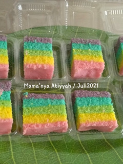 Foto resep Rainbow Cake 🍰 Kukus