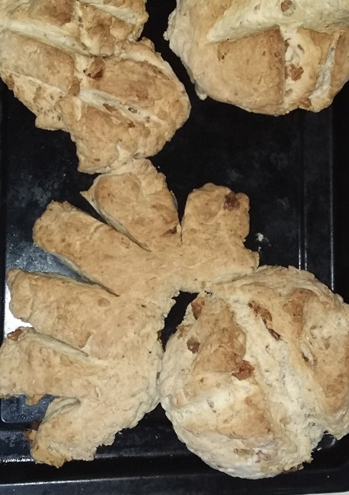 Una foto de Pan Casero con Chicharrón fácil y rico❤