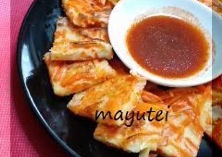 Recipe of Perfect Carrot Jeon (Savory Korean Pancake)