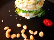 A picture of upma semolina snack