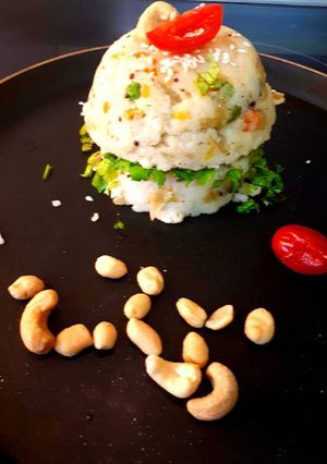 A picture of Semolina veg Upma.