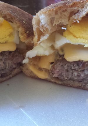 A picture of At Home Sausage McMuffins.