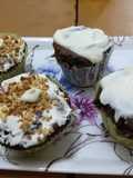 Cupcakes de algarroba y chocolate 🤣(tipo pasteles)