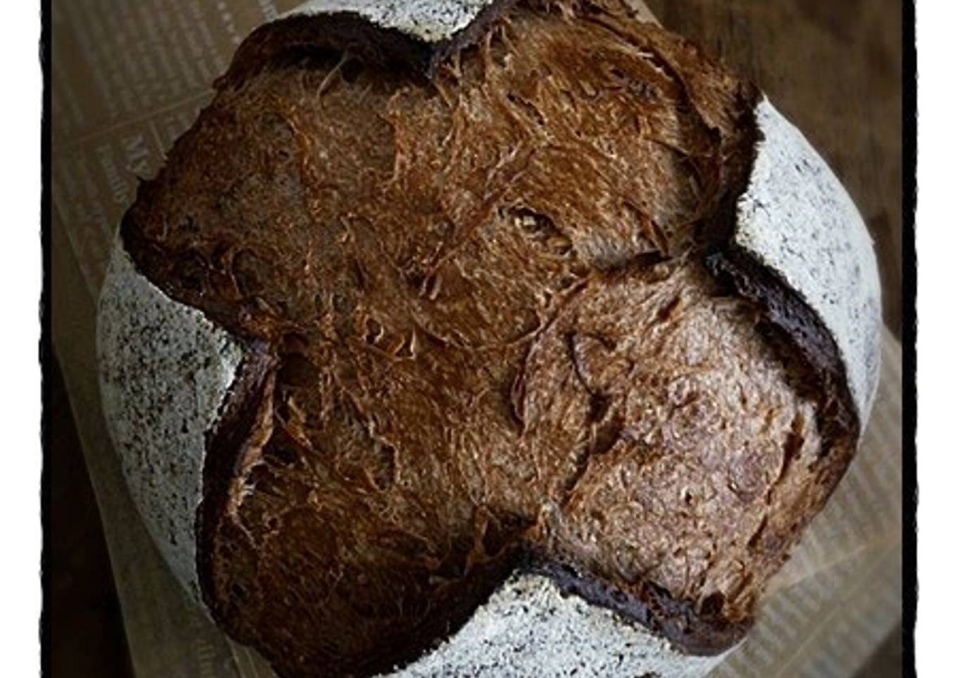 Chocolate Pain de Campagne with Coconut and Nuts