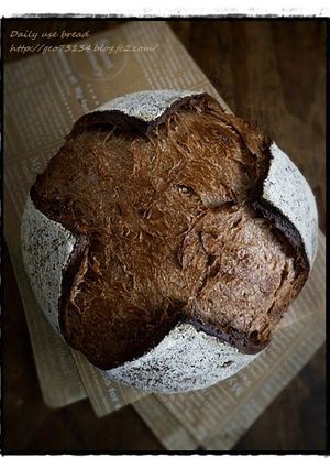 A picture of Chocolate Pain de Campagne with Coconut and Nuts.