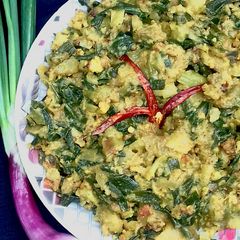 Spring onion sabji A picture of Spring onion sabji.