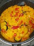Vegan Paella-Style Rice with Vegetables (Air Fryer)