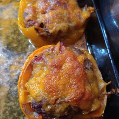 A picture of Low Carb Stuffed Bell Peppers.