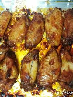 Una foto de Alitas de pollo adobadas al horno