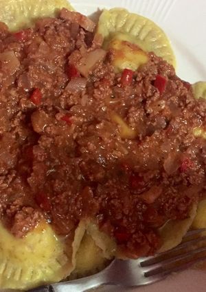 Una foto de Sorrentinos de jamón queso y ricota