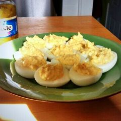 A picture of Homestyle Deviled Eggs.