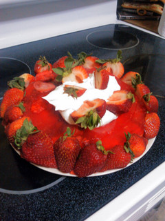 A picture of Kek's Strawberry Jello Surprise.