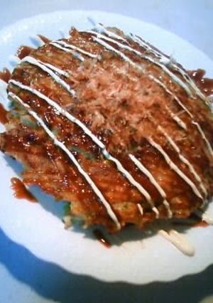 A picture of Cabbage! Delicious and Healthy Okonomiyaki.