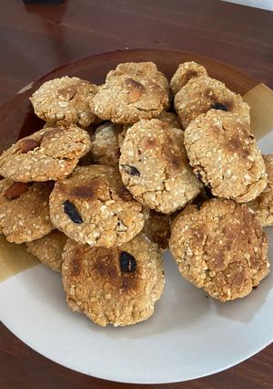 Una foto de Galletas de avena con solo 4 ingredientes!!