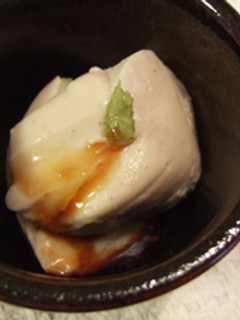 A picture of Easy 'Jīmamī Dōfu' with Peanut Butter.
