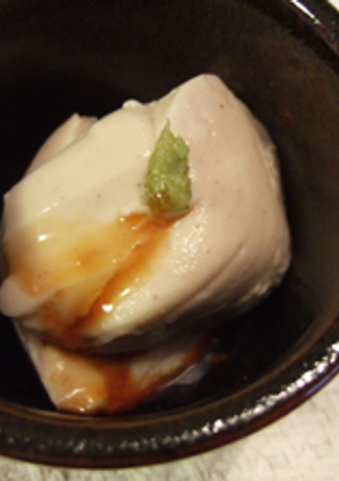 A picture of Easy 'Jīmamī Dōfu' with Peanut Butter.