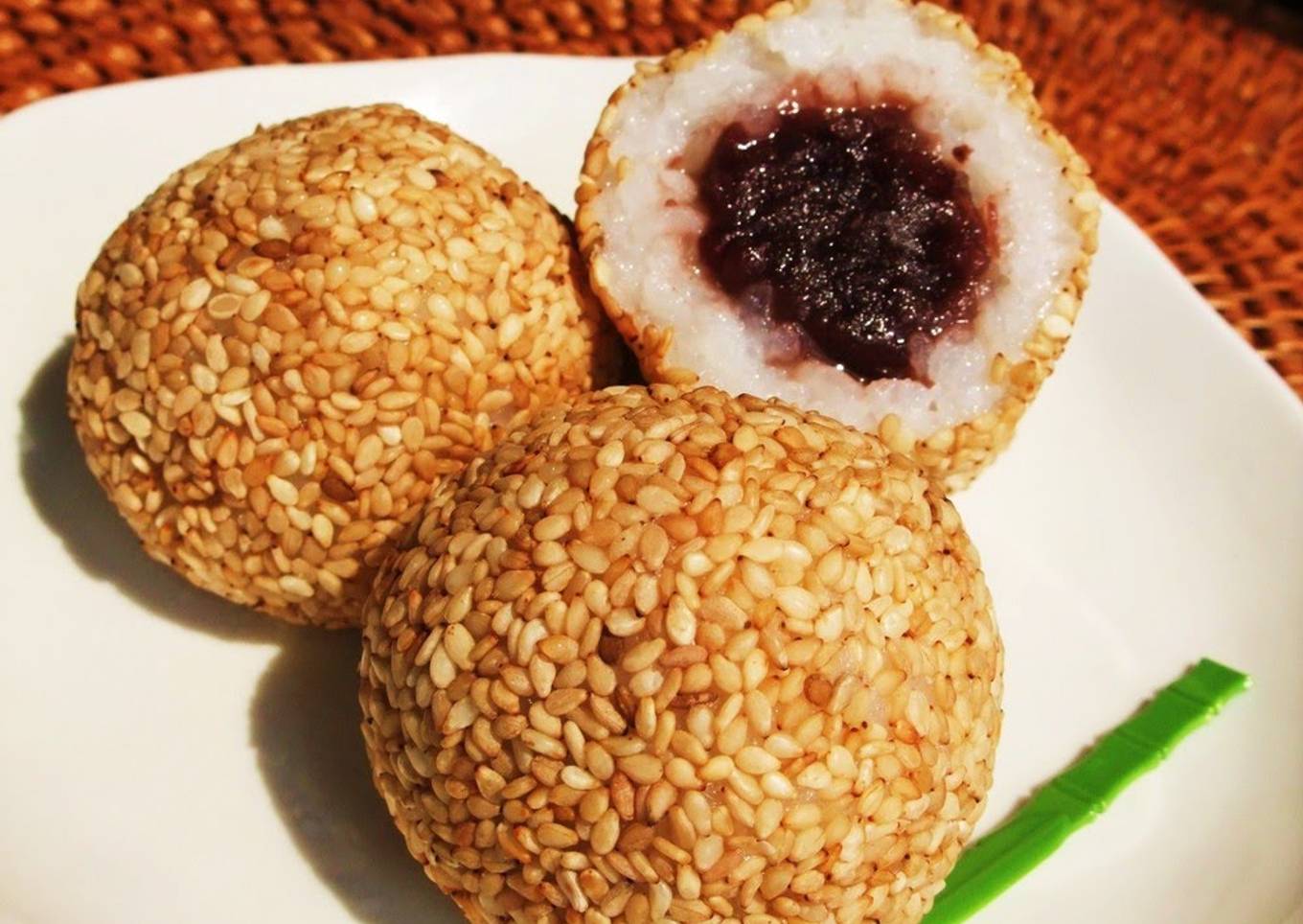 Non-fried Rice Sesame Balls