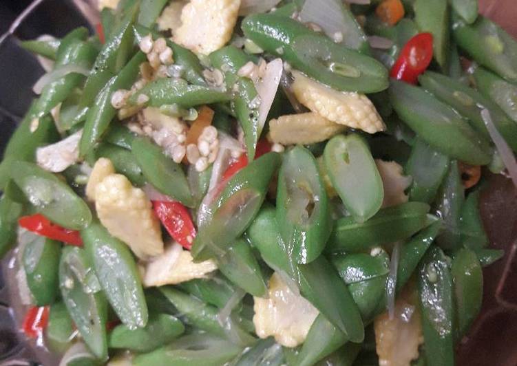 Proses Menyiapkan Tumis buncis jagung muda, Menggugah Selera