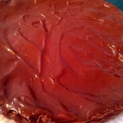 A picture of chocolate tarte.