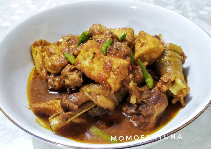 Semur ayam tahu simpel