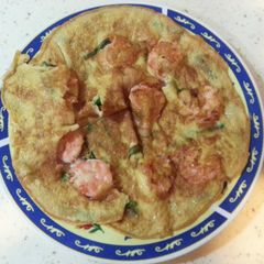 Shrimp & Spring Onion Omelette. A picture of Shrimp & Spring Onion Omelette..