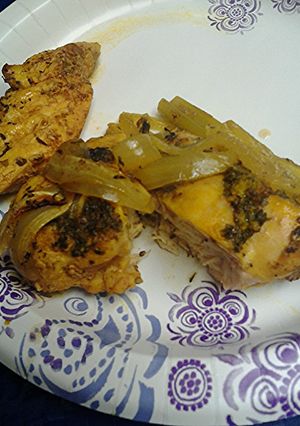 A picture of Oven braised chicken low carb.