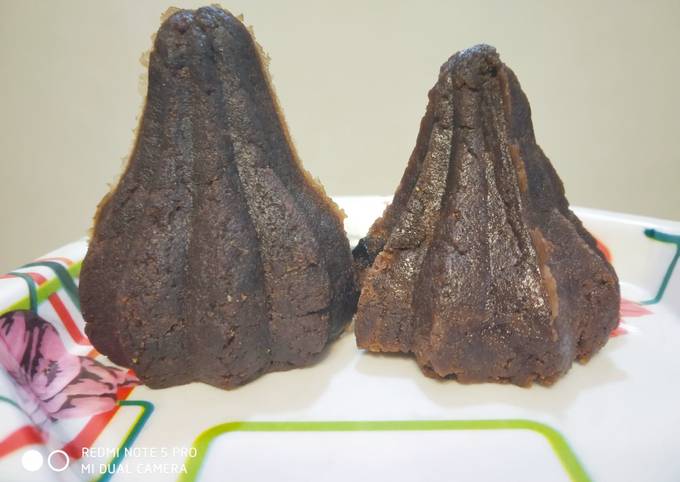 Recipe of Homemade Eggless Chocolate Cake Modak