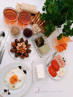 عکسی از دستور صبحانه