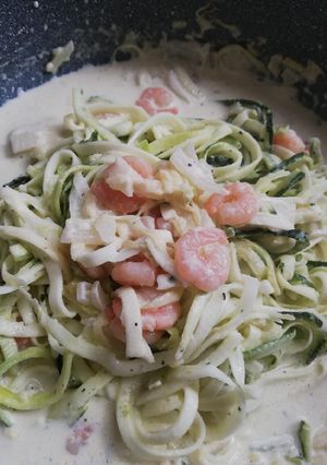 Una foto de Tallarines de Zapallos italianos